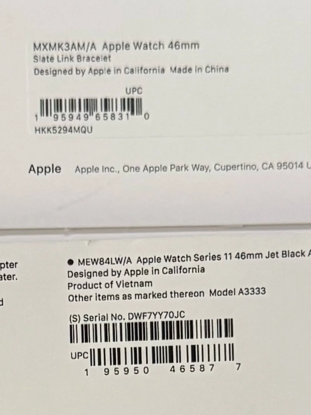 Apple Watch 11 GPS 46mm Jet Black aluminum, Link Bracelet, REALTREE Camo band